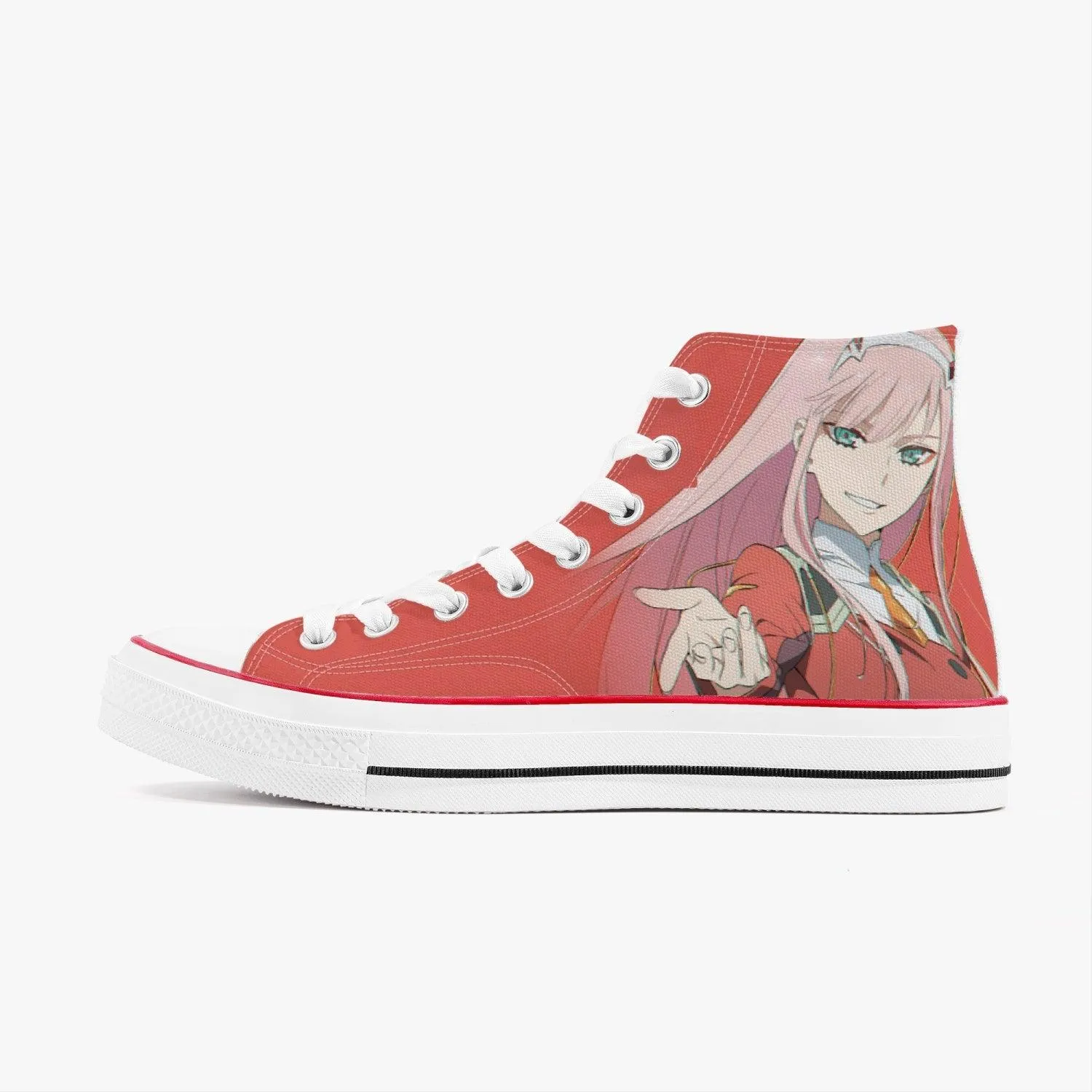 Darling in The Franxx Zero Two A-Star High White Anime Shoes