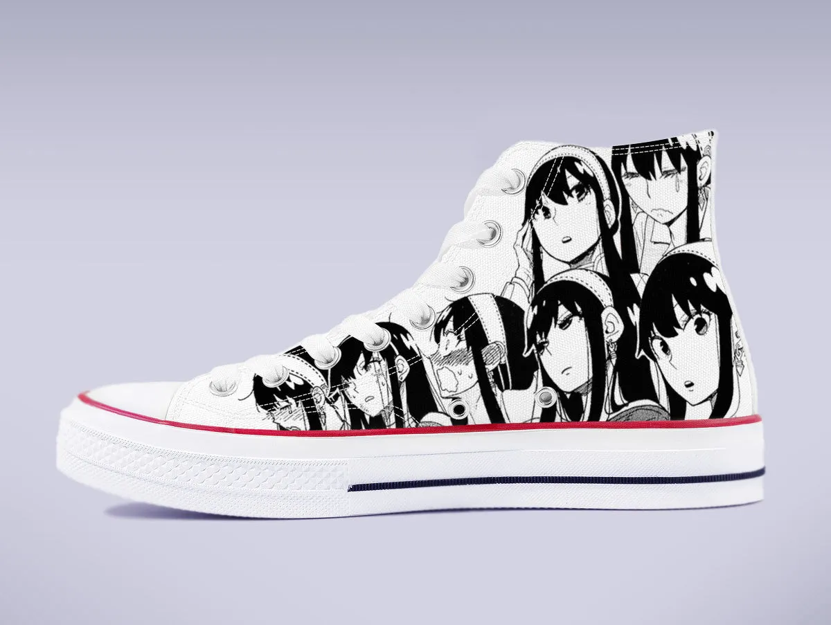 Yor Forger High Top Canvas Sneakers - Spy X Family