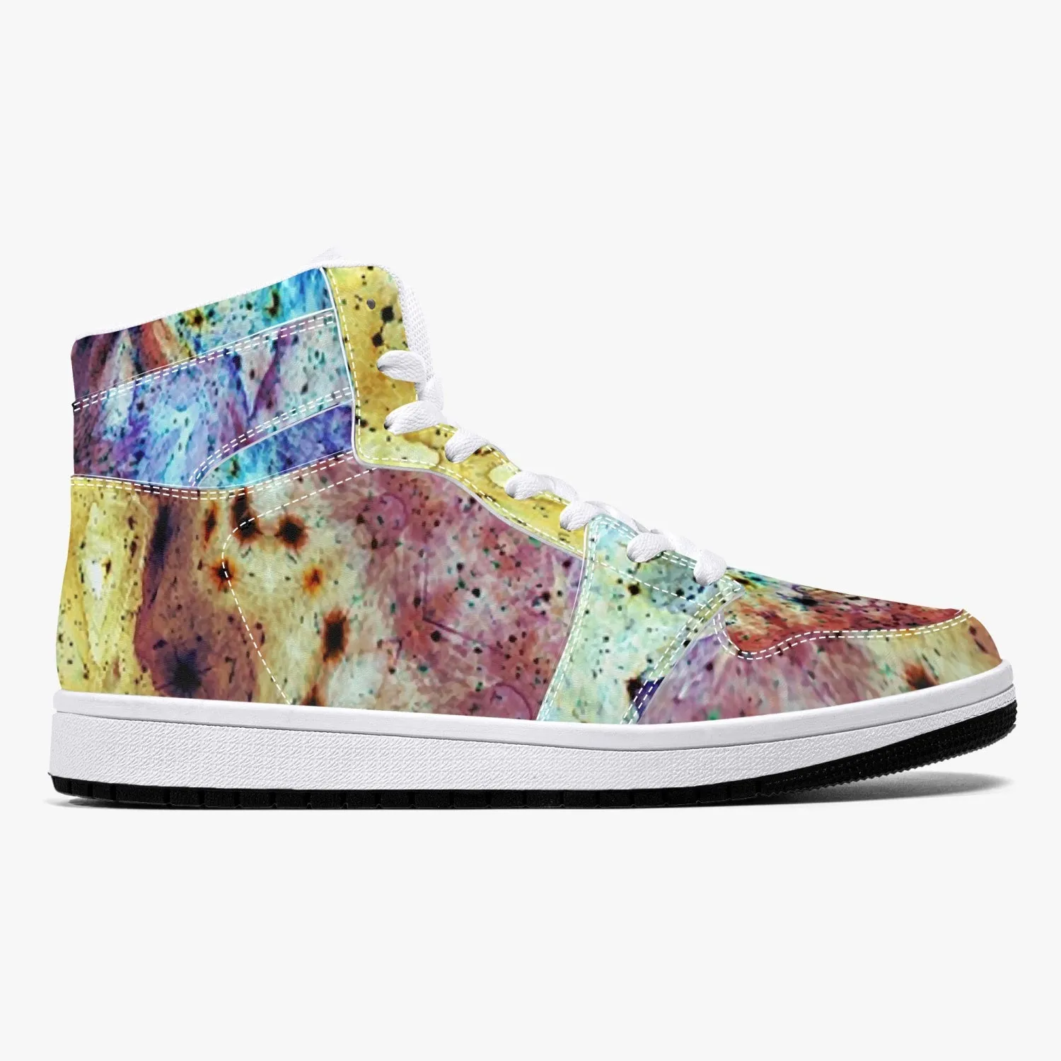 Ziggurat Psychedelic Split-Style High-Top Sneakers